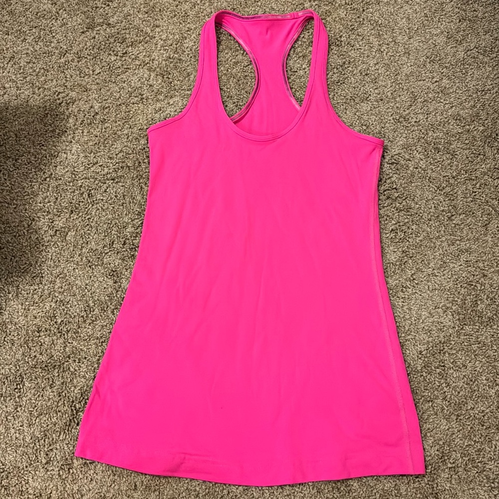 EUC Lululemon cool racerback hot pink size 6